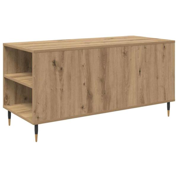 Couchtisch Eiche handwerklich 102 x 44,5 x 50 cm Holzwerkstoff