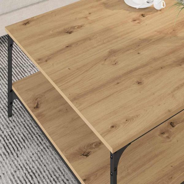 Couchtisch Eiche handwerklich 80 x 80 x 40 cm Holzwerkstoff