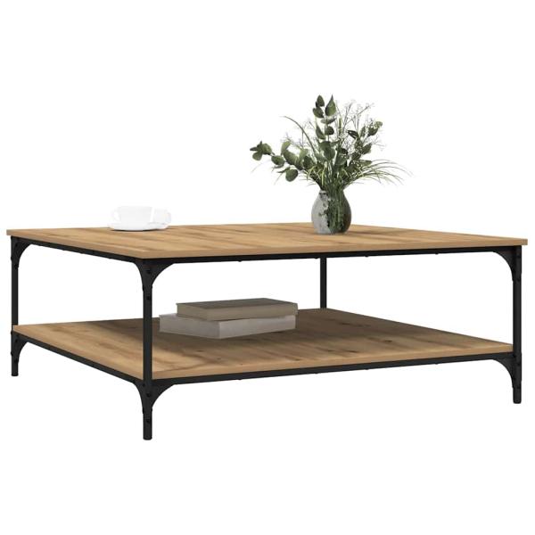 Couchtisch Eiche handwerklich 100 x 100 x 40 cm Holzwerkstoff