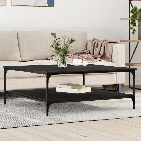 ARDEBO.de - Couchtisch Schwarze Eiche 100 x 100 x 40 cm Holzwerkstoff