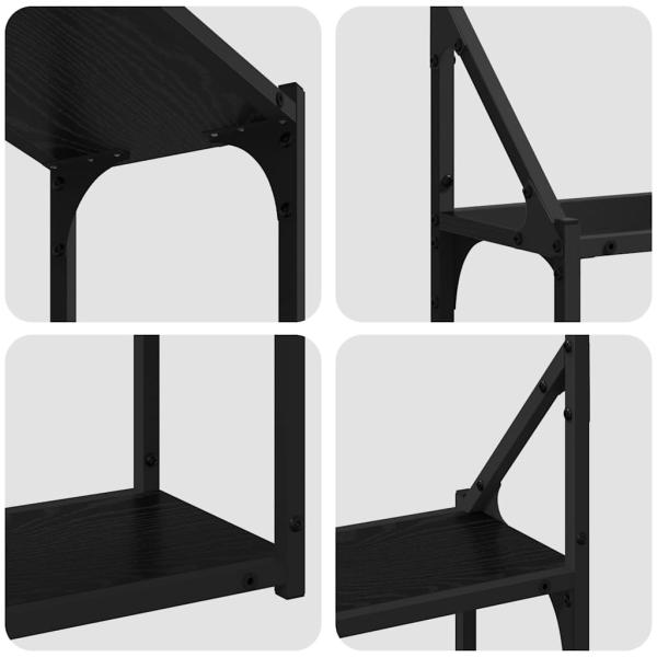 Wandregal Schwarze Eiche 60 x 21 x 51 cm Holzwerkstoff