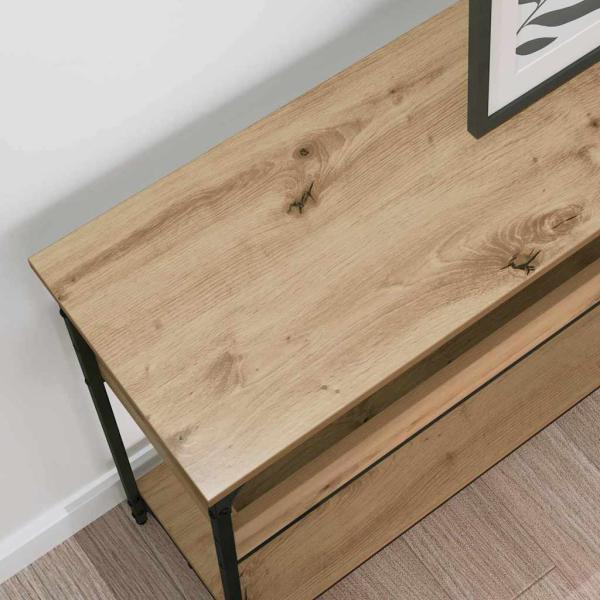 Konsolentisch Eiche handwerklich 100 x 29 x 75 cm Holzwerkstoff