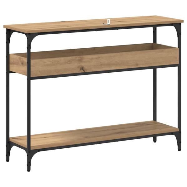 Konsolentisch Eiche handwerklich 100 x 29 x 75 cm Holzwerkstoff