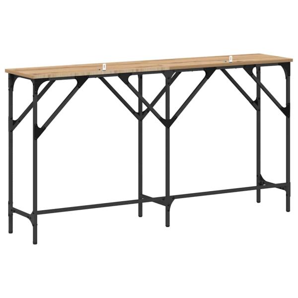 Konsolentisch Eiche handwerklich 140 x 29 x 75 cm Holzwerkstoff