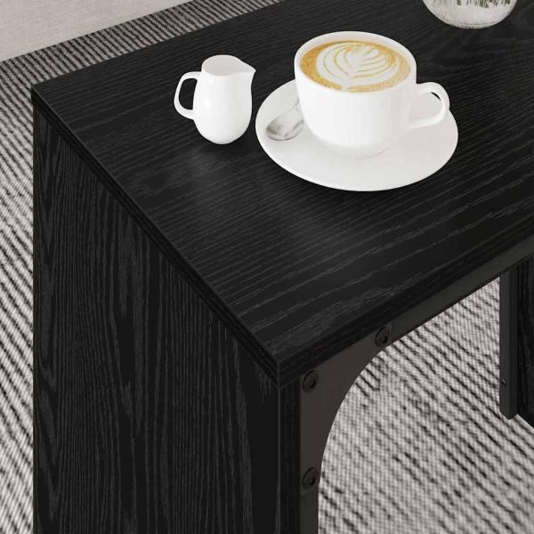 Nesting Couchtisch 3 pcs Schwarze Eiche 60 x 35 x 56 cm