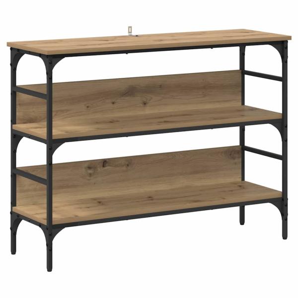 Konsolentisch Eiche handwerklich 100 x 32 x 75 cm Holzwerkstoff