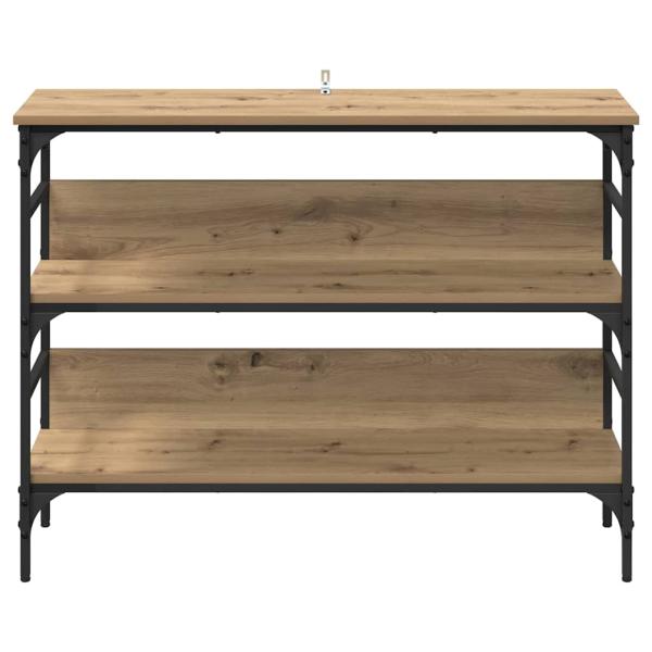 Konsolentisch Eiche handwerklich 100 x 32 x 75 cm Holzwerkstoff