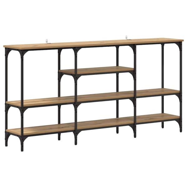 Konsolentisch Eiche handwerklich 160 x 29 x 80 cm Holzwerkstoff