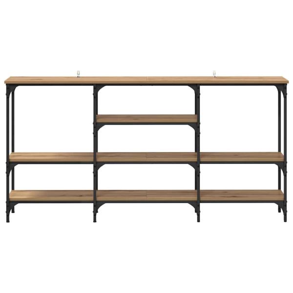 Konsolentisch Eiche handwerklich 160 x 29 x 80 cm Holzwerkstoff