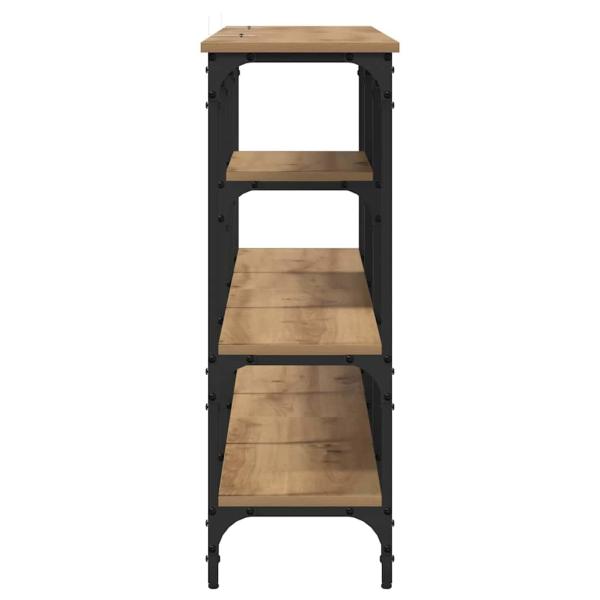 Konsolentisch Eiche handwerklich 160 x 29 x 80 cm Holzwerkstoff