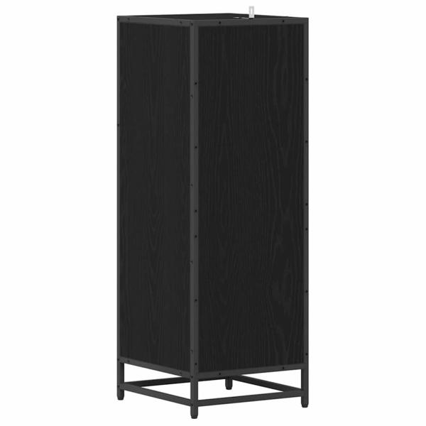 Badezimmer Schrank mit Tür Schwarze Eiche 35 x 37,5 x 100 cm