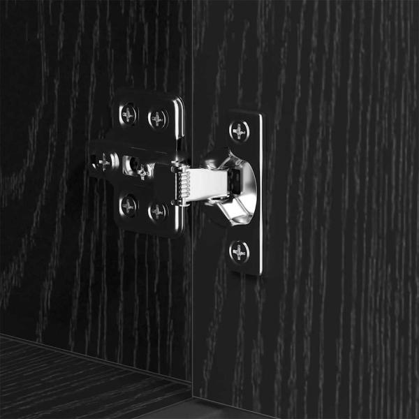 Badezimmer Schrank mit Tür Schwarze Eiche 35 x 37,5 x 100 cm