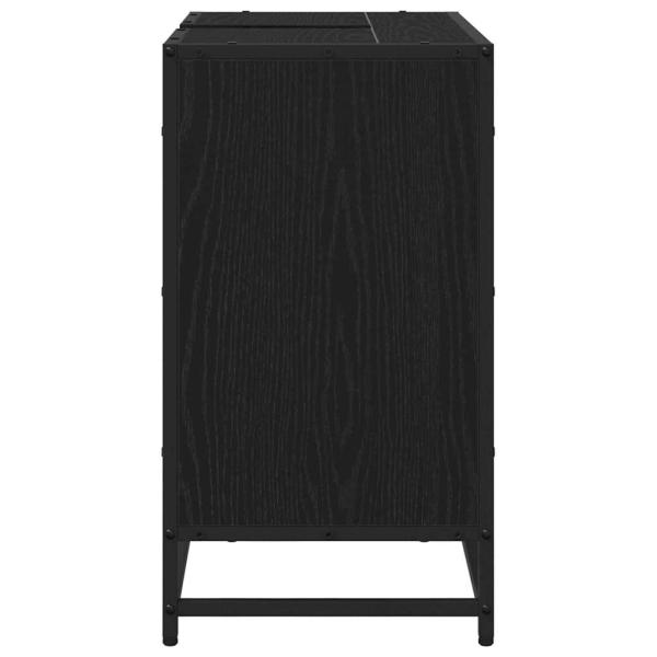 Badezimmer Waschbecken Schrank Schwarze Eiche 65 x 33 x 60 cm