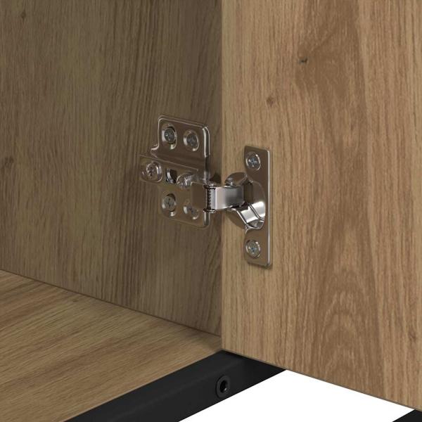 Badezimmer Waschbecken Schrank mit Regal Eiche handwerklich