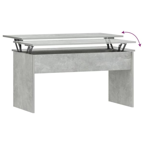 ARDEBO.de - Couchtisch Betongrau 102x50,5x52,5 cm Holzwerkstoff