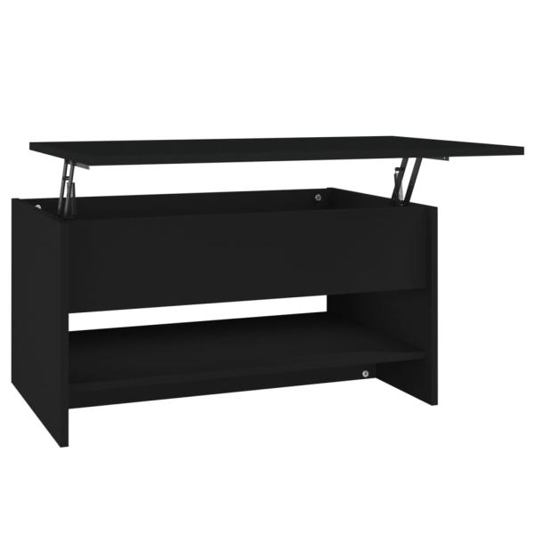 ARDEBO.de - Couchtisch Schwarz 80x50x40 cm Holzwerkstoff