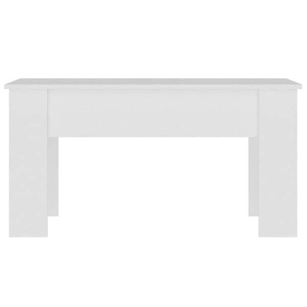 Couchtisch Weiß 101x49x52 cm Holzwerkstoff