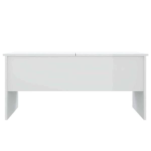 Couchtisch Hochglanz-Weiß 102x50,5x46,5 cm Holzwerkstoff
