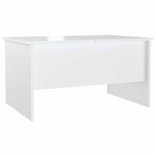 Couchtisch Hochglanz-Weiß 80x50x42,5 cm Holzwerkstoff