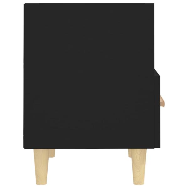 ARDEBO.de - Nachttische 2 Stk. Schwarz 40x35x47 cm