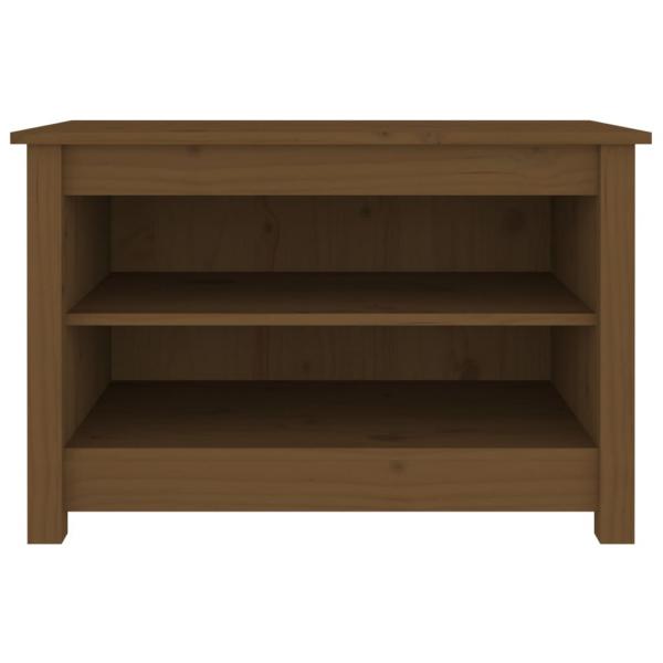 Schuhbank Honigbraun 70x38x45,5 cm Massivholz Kiefer