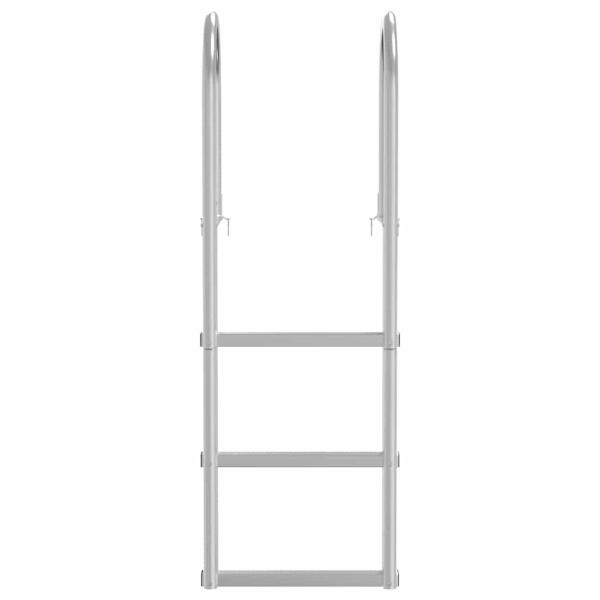 Dockleiter Silber 45 x 11.5 x 134 cm Aluminium