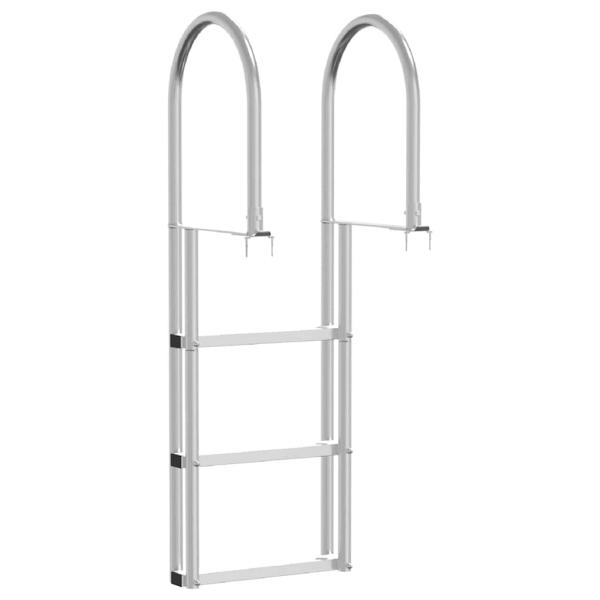 Dockleiter Silber 45 x 11.5 x 134 cm Aluminium