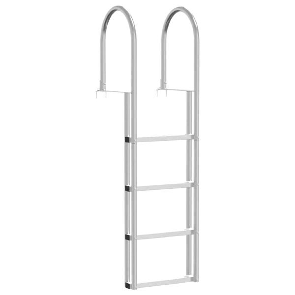 Dockleiter Silber 45 x 11.5 x 162 cm Aluminium