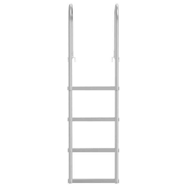 Dockleiter Silber 45 x 11.5 x 162 cm Aluminium