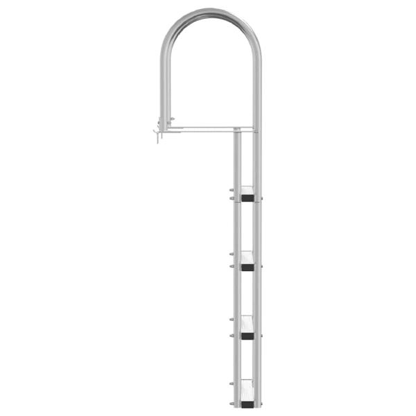 Dockleiter Silber 45 x 11.5 x 162 cm Aluminium