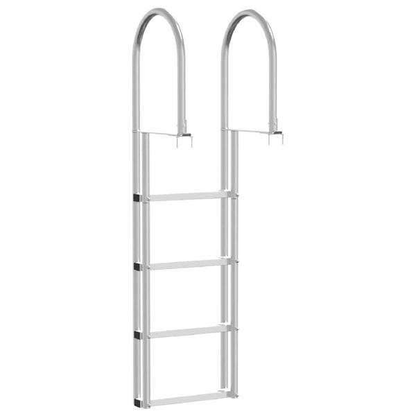 Dockleiter Silber 45 x 11.5 x 162 cm Aluminium