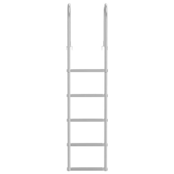 Dockleiter Silber 45 x 11.5 x 190 cm Aluminium