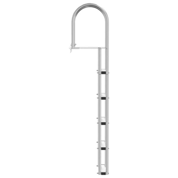 Dockleiter Silber 45 x 11.5 x 190 cm Aluminium