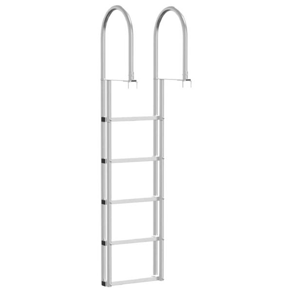 Dockleiter Silber 45 x 11.5 x 190 cm Aluminium