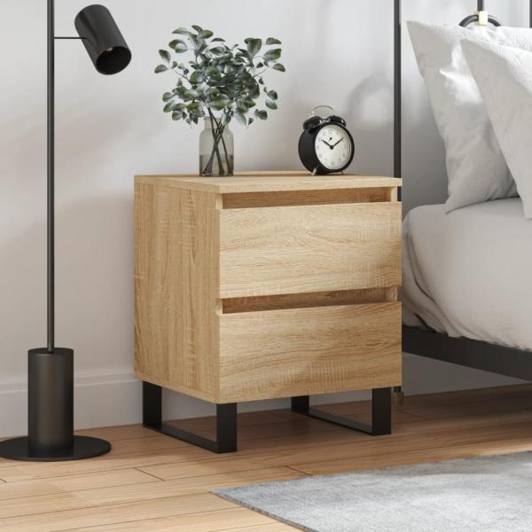 ARDEBO.de - Nachttisch Sonoma-Eiche 40x35x50 cm Holzwerkstoff