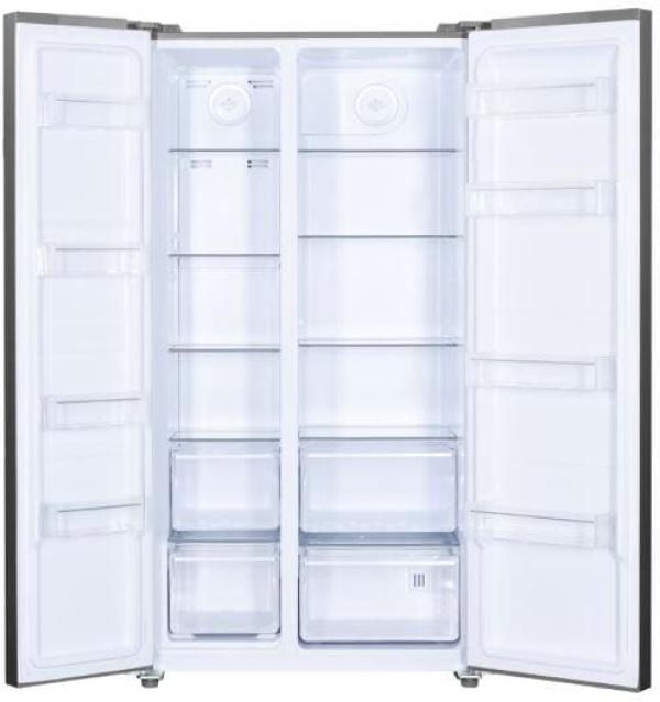 Beko GNO5323XPN Stand Side-by-Side Kombination, 91 cm breit, 532 L, NoFrost, Eco-Funktion, Urlaubsmodus, LED Illumination, Edelstahl