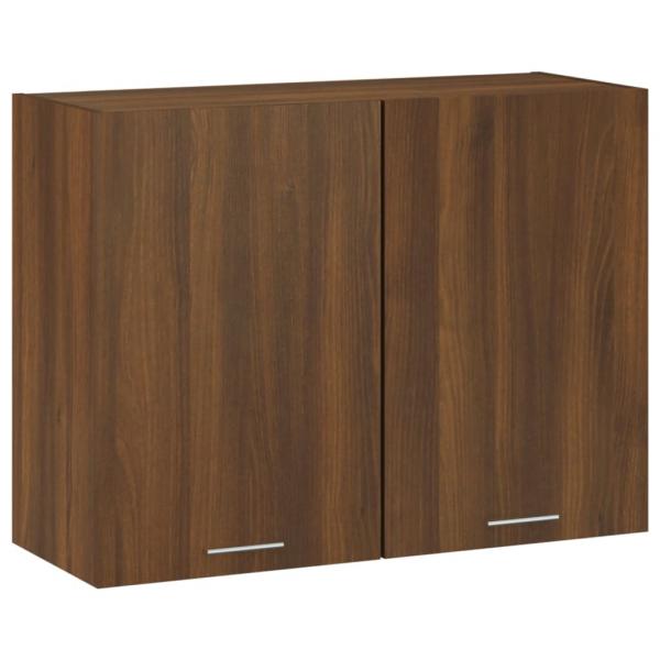 ARDEBO.de - Hängeschrank Braun Eichen-Optik 80x31x60 cm Holzwerkstoff