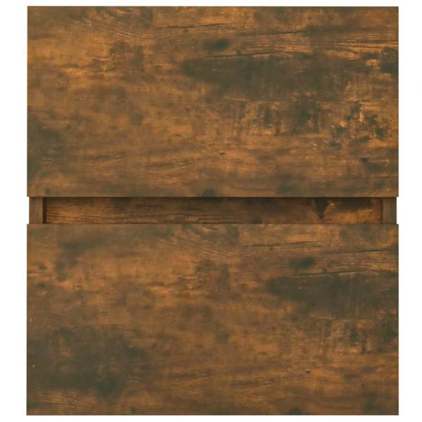 Waschbeckenunterschrank Räuchereiche 41x38,5x45cm Holzwerkstoff