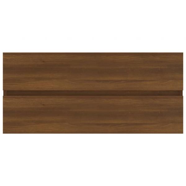 Waschbeckenunterschrank Eiche-Optik 100x38,5x45cm Holzwerkstoff