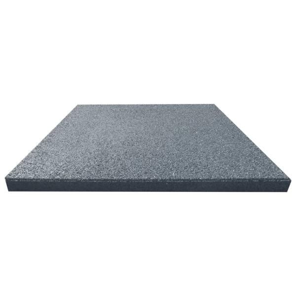 Fallschutzplatten 24 Stück Gummi 50x50x3 cm Grau