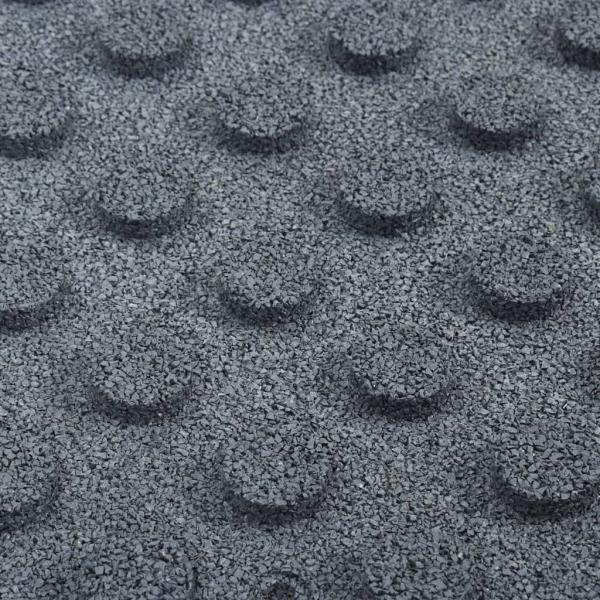 Fallschutzplatten 24 Stück Gummi 50x50x3 cm Grau