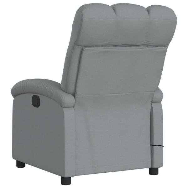 Massage-Relaxsessel, hellgrauer Stoff