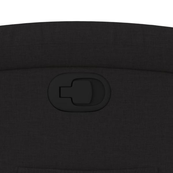 Relaxsessel, schwarzer Stoff