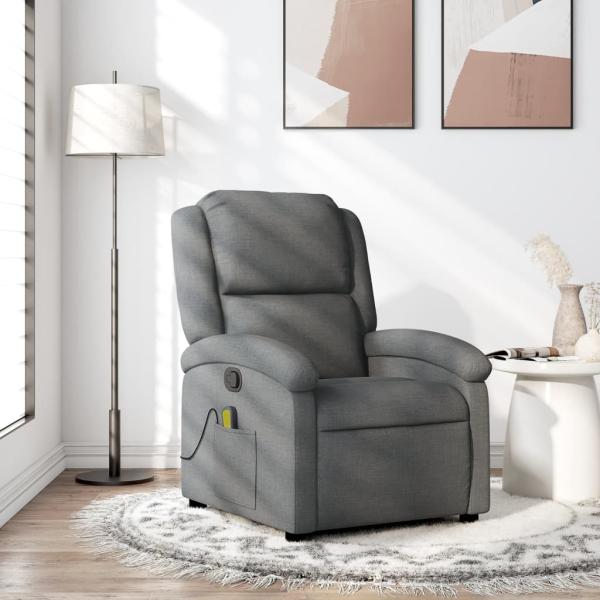 ARDEBO.de - Massage-Relaxsessel, Stoff, Dunkelgrau