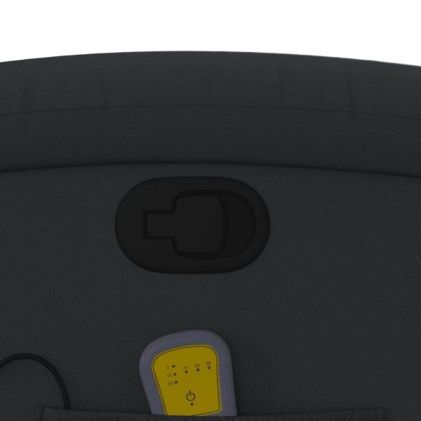 Massagesessel Relaxsessel Echtleder Schwarz