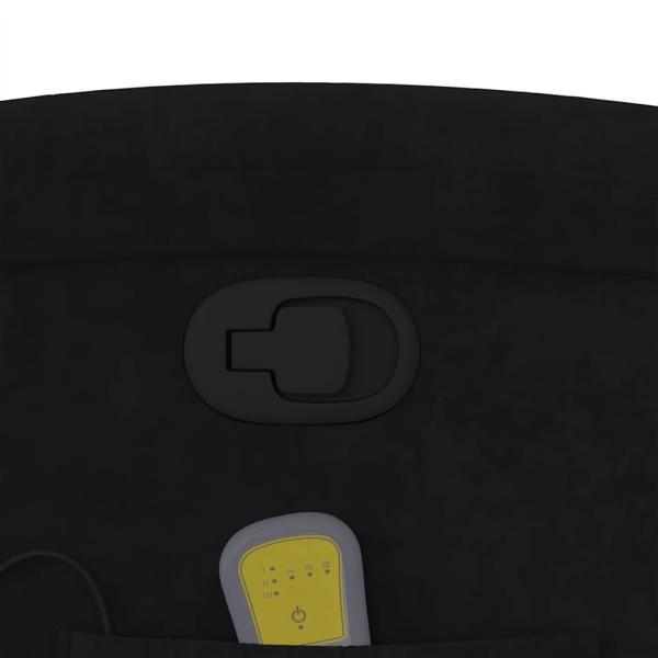 Massage-Relaxsessel, schwarzer Samt