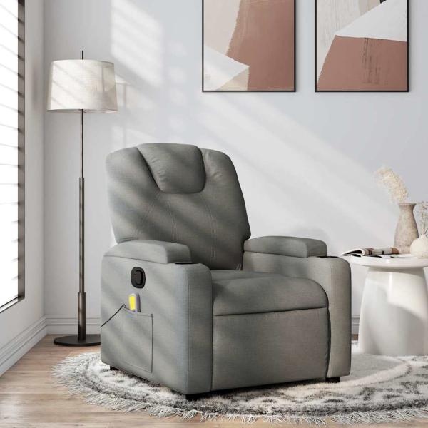 ARDEBO.de - Massage-Relaxsessel, Stoff, Dunkelgrau