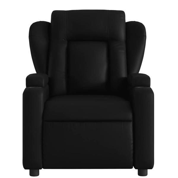 Massage-Relaxsessel, Kunstleder, Schwarz