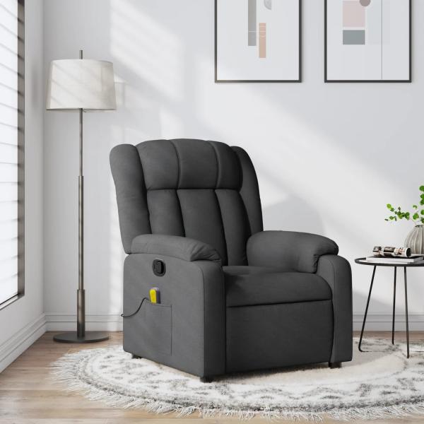 ARDEBO.de - Massage-Relaxsessel, Stoff, Dunkelgrau