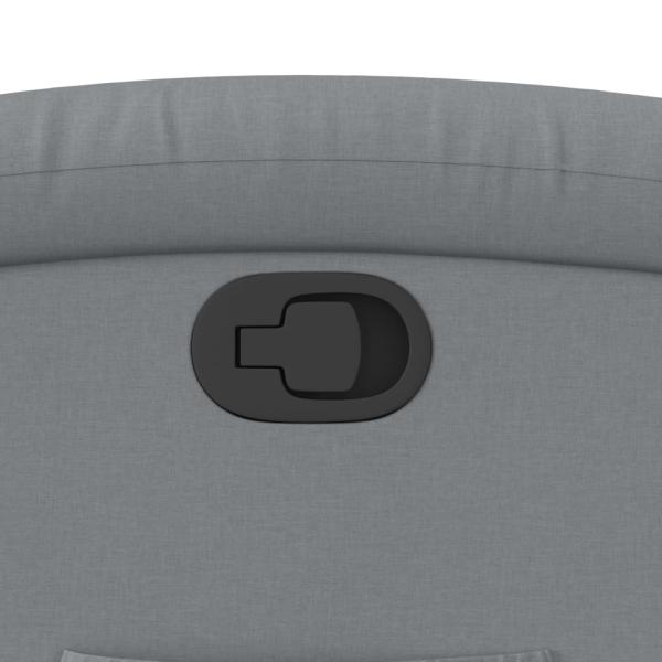 Relaxsessel, hellgrauer Stoff